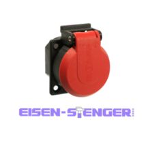 Rot - As Schwabe Schukoeinbaudose 250v 16a1fach Mit Klappdeckel 45080
