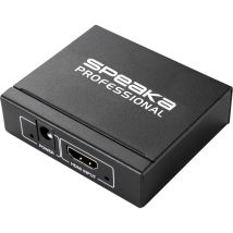 Speaka Professional 2 Port Hdmi-splitter 3d-wiedergabe Möglich 1920 X 1080 Pixel Schwarz