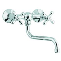 Emmevi - Küchenarmatur Deco Chrom Wasserhahn Spültischarmatur Mischbatterie Küche