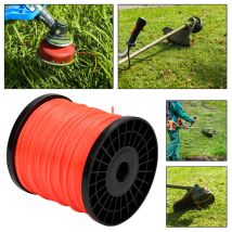 Tolletour Fil Débroussailleuse Nylon 2,0 Mm Rond 100 M Pour Coupe-bordures Et Jardin