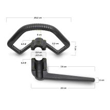 AGROVERD – Multifunktions-Freischneider – 25 cm Durchmesser – Hochwertiger Stahl – Schwarz