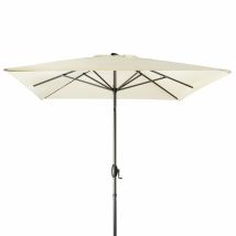 Derby Sonnenschirm / Kurbelschirm "basic Lift Neo 200 X 250", 200 X 250 Cm, Natur, Bezug Aus 100% Polyester, Gestell Aus Aluminium, 6,4 Kg 