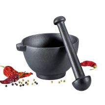 Mortaio XL in Ghisa – 9,5 cm Altezza, 15,5 cm Diametro, 2,26 kg – Zassenhaus