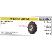 Rechtes Rad Roques Et Lecoeur Schlegelmäher Rl 115 039149