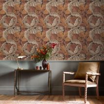 William Morris At Home Acanthus Burnt Orange Vliestapete 10mx52cm