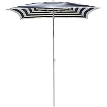 Ombrellone quadrato 1600 x 1600 mm bianco/blu – Acciaio – Protezione UV 40 – Design elegante