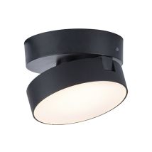 Foco De Techo Redondo Led Negro, Móvil, 6,8 W, Stanos Lutec
