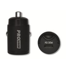 Prouser - Usb Ladegerät 30 W 1x Usb-c Usb Pd Schwarz Kfz