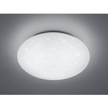 Trio Lighting - Led Deckenleuchte, Deckenschale Putz Sternenhimmel Kunststoff Weiß Ø 37cm Ip44