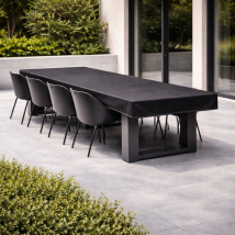 Copertura Per Piano Tavolo - Nero L 240 X P 100 X H 10 Cm Titanium