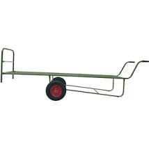 Carrello per balle – 840368 – 850 mm, 2850 mm, 990 mm, 42 kg, Acciaio, Verde erba – KaiserKraft