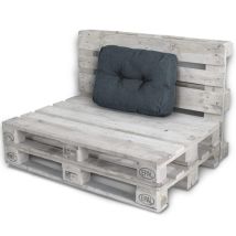Lacestone - Palettenkissen Palettenauflagen Sitzkissen Rückenlehne Kissen Palette Polster Sofa Couch Dunkelgrau - Seitenkissen