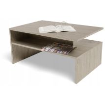 Couchtisch – 60 x 90 cm – 45 cm Höhe – 18 mm Dicke – Sonoma-Eiche – Modernes Design