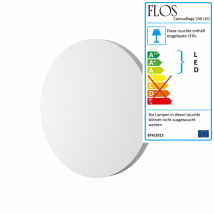 B-Ware Flos Camouflage 140 Led Wandleuchte Lampe Leuchte Wandlampe Weiß