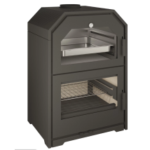 Bricosol Chimeneas Metálicas Con Horno Ferlux Modelo Forno 60 Visto