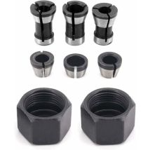 Cabezal De Portabrocas Minkurow, Portabrocas, Cabezal Adaptador Convertidor De 6 Mm, 6,35 Mm Y 8 Mm, 6 Piezas