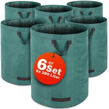 Gardebruk - 4x Sacchi Da Giardino 280 Litri, Max. Carico 50 Kg 3 Impugnature 6x Laubsack (de)