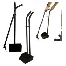 Drillpro - Recogedor De Excrementos De Perros Y Gatos Fabricado De Aluminio Negro, Muy Ligero, Mango Ergonómico