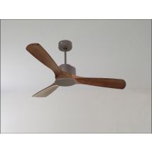 Tenerife Ring - Super Destratificateur Et Ventilateur Dc 166 Cm Chrome Pales Bois Gris Sans Lumière 30 À 60 M²