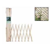 Trade Shop Traesio - Traliccio Legno Rete Estensibile Piante Rampicanti Staccionata 100x200 Cm 206429 -