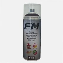Pittura ad alta temperatura – Vernice spray – Nero satinato – Resistenza 600° – FM Spray