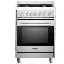 Cuisinière Vitrokitchen St6060ib 4 Brûleurs Four 68l