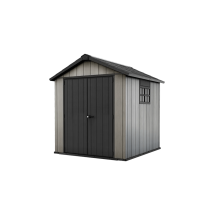 Keter Gerätehaus Oakland 757 – Kunststoff – 229 x 223,5 x 242 cm – wartungsfreies Material – hochbelastbarer Boden