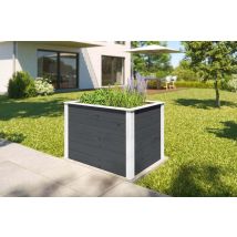 Element-hochbeet Modular Hochbeet Aus Holz In Schwarz, Juwel Pflanzenaufzucht - Weka