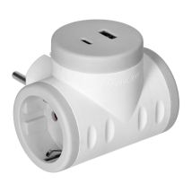 Ladron De 2 Tomas Schuko Y 1 Toma Usb-a Y Usb-c Orae13281(gs)/g