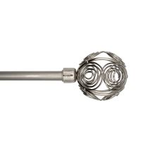 Cabek Barra Forja Extensible 120/210 Colibri Niquel , Barra De Forja Extensible Colibrí Níquel 120/210 Ideal Para Colgar Tus Cortinas Y Adornar Las 