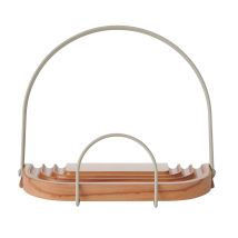 Kitchencraft Idilica Soporte De Madera De Haya Para Libros De Cocina, Soporte Ajustable Para Libros De Recetas Y Tabletas, Soporte De Lectura, 23 X 18