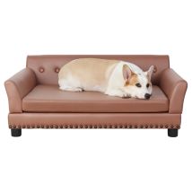 Bingo Paw - Bingopaw Pet Sofa Chair Bed Pu Leather Indoor Dog Cat Puppy Cushion Couch Lounger, Large 102 X 72 X 40cm