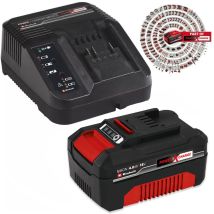 Einhell - 18v Power X-change Pxc Starter Kit - 1x 4.0ah Battery + 3ah Fast Charger
