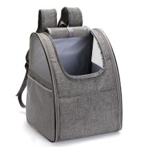 Graue Haustier-ausflugstasche, Tragbarer, Atmungsaktiver Haustier-rucksack, Grau