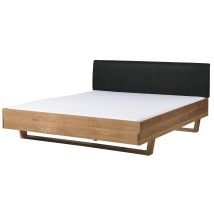 Bett Eiche 160x200x85 Natur Geölt, Kopfteil Anthrazit Fichtelberg 26