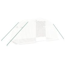 Helloshop26 - Invernadero De Carpa Para Plantas Flores Y Verduras Con Estructura De Acero 8 M² 4 X 2 X 2 M Color Blanco 020044629