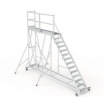 Plateforme Direct-matisere - Piattaforma Con Ruote 15 Gradini - Altezza Massima Di Lavoro 5.00m - Ptf2515g