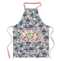 Cath Kidston – Painted Pansies Easy Adjust Apron – Floral Design – Adjustable Waist Ties – Large Front Pocket
