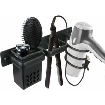 Set Di Accessori Per Asciugacapelli, Portaoggetti Da Bagno E Piastra Per Capelli, Accessorio Professionale Da Parete In Alluminio Per, Mensola Con 