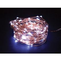 Microlight Led - 12 M - 120 Weiße Lampen - Kabel De Kupfer - 7,5 V