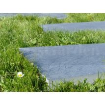 Classgarden Trittplatte aus Schiefer 100x30 cm – Schwarz – 16 Stück – 3 cm dick – 26 kg