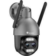 Ctronics Caméra De Surveillance 4k Wifi 5x Zoom Optique – Ptz Métal, Détection Humain/véhicule/animal, Suivi Auto, Vision Nocturne Couleur 50m