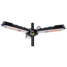 Sonnenschirm-heizstrahler 2000 W Halogen Schwarz Silbern Ph10 Sunred