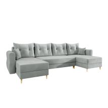 Arredamento1 - Sofá Rinconero Veldala 103, Manila 14, Función De Descanso, Almacenaje, 310x138x85cm, 0