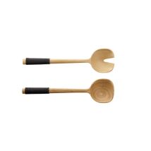 Salatbesteck mit schwarzem Nylongriff – ASA Selection – spülmaschinenfest – ergonomische Griffe – modernes Design