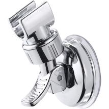 Lycxames - Removable Adjustable Shower Head Holder, Shower Wall Mount Suction Cup Reusable Shower Head Holder No Drilling Waterproof