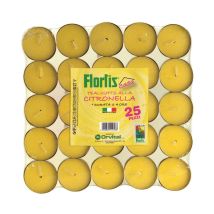 Tealights Citronella 4 H, 25 Pezzi Orvital Spa