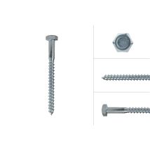 Tirefond Galvanisé M8 X 90 Mm - Par 100 Pièces