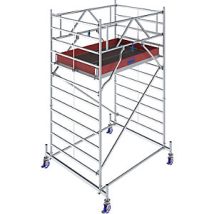 Krause – Trabattello Mobile STABILO Serie 50 – Lunghezza piattaforma 2,50 m – Altezza di lavoro 4,40 m – Portata 200 kg/m²