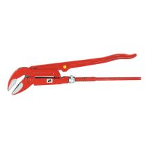 Eckrohrzange – 3 Zoll Spannweite – 102 mm – Chrom-Vanadium-Stahl – induktiv gehärtet – ganz geschmiedet – 45° Maulwinkel